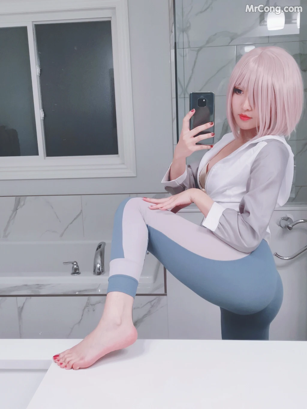 Coser@MissWarmJ: Mash Yoga (39 photos)