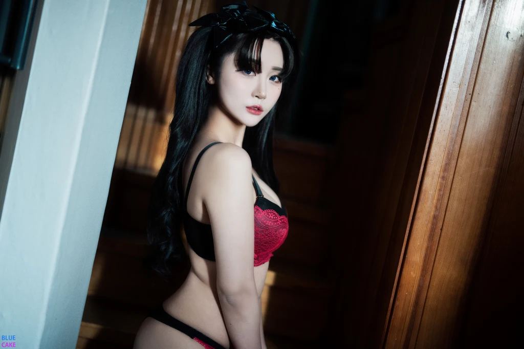 [BLUECAKE] Bomi (보미) & Zia (지아): Fate Saber x Thosaka Rin – Lingerie.Ver (128 photos) – Page 2