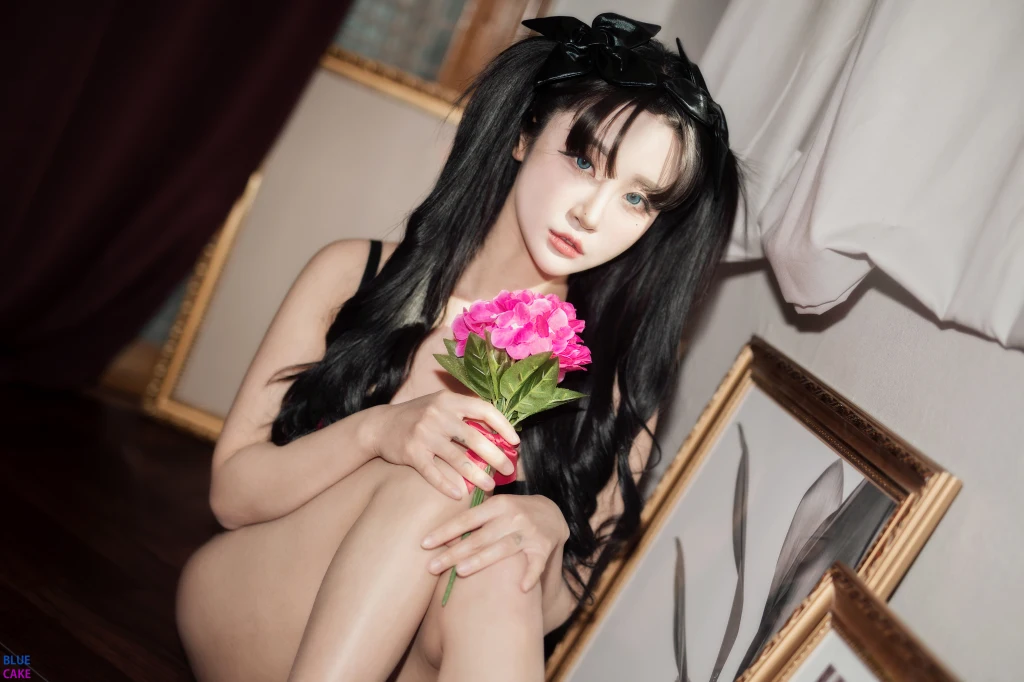 [BLUECAKE] Bomi (보미) & Zia (지아): Fate Saber x Thosaka Rin – Lingerie.Ver (128 photos) – Page 3