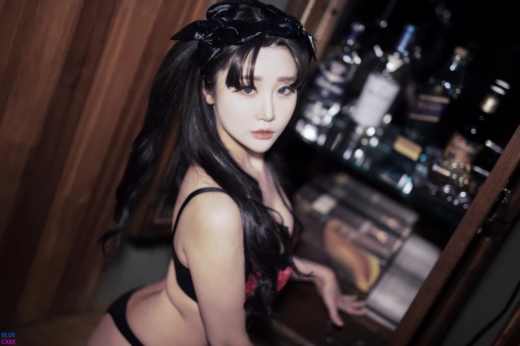 [BLUECAKE] Bomi (보미) & Zia (지아): Fate Saber x Thosaka Rin – Lingerie.Ver (128 photos) – Page 4
