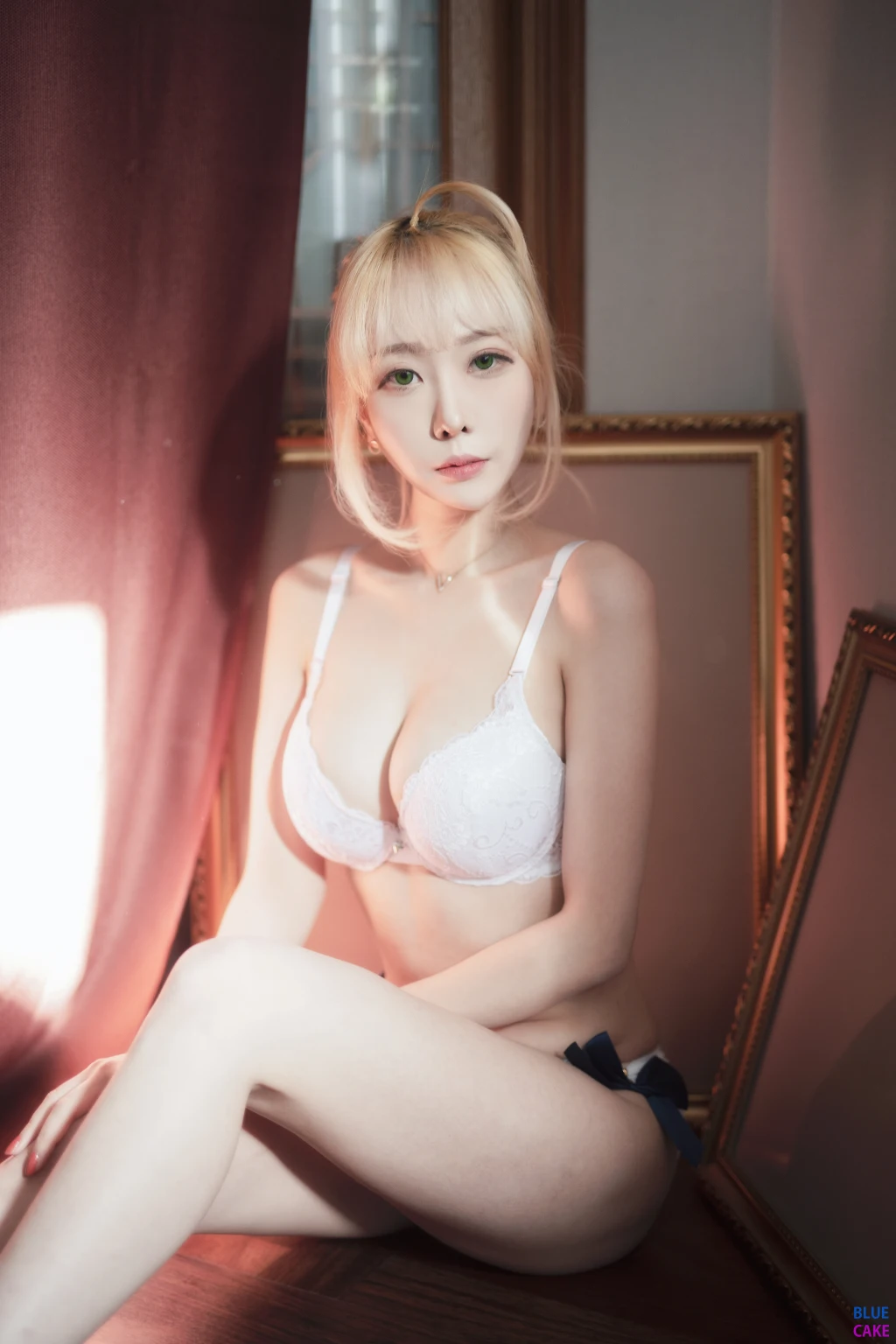 [BLUECAKE] Bomi (보미) & Zia (지아): Fate Saber x Thosaka Rin – Lingerie.Ver (128 photos) – Page 7