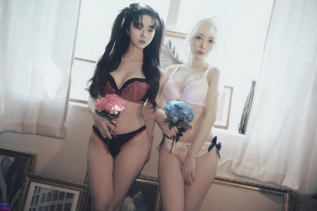 [BLUECAKE] Bomi (보미) & Zia (지아): Fate Saber x Thosaka Rin – Lingerie.Ver (128 photos) – Page 11