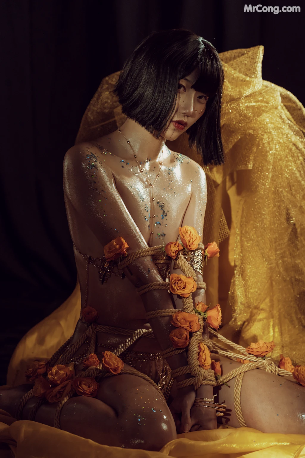 Coser@云溪溪 (Yunx1x1) Vol.007: 花与绳 (58 photos) – Page 6