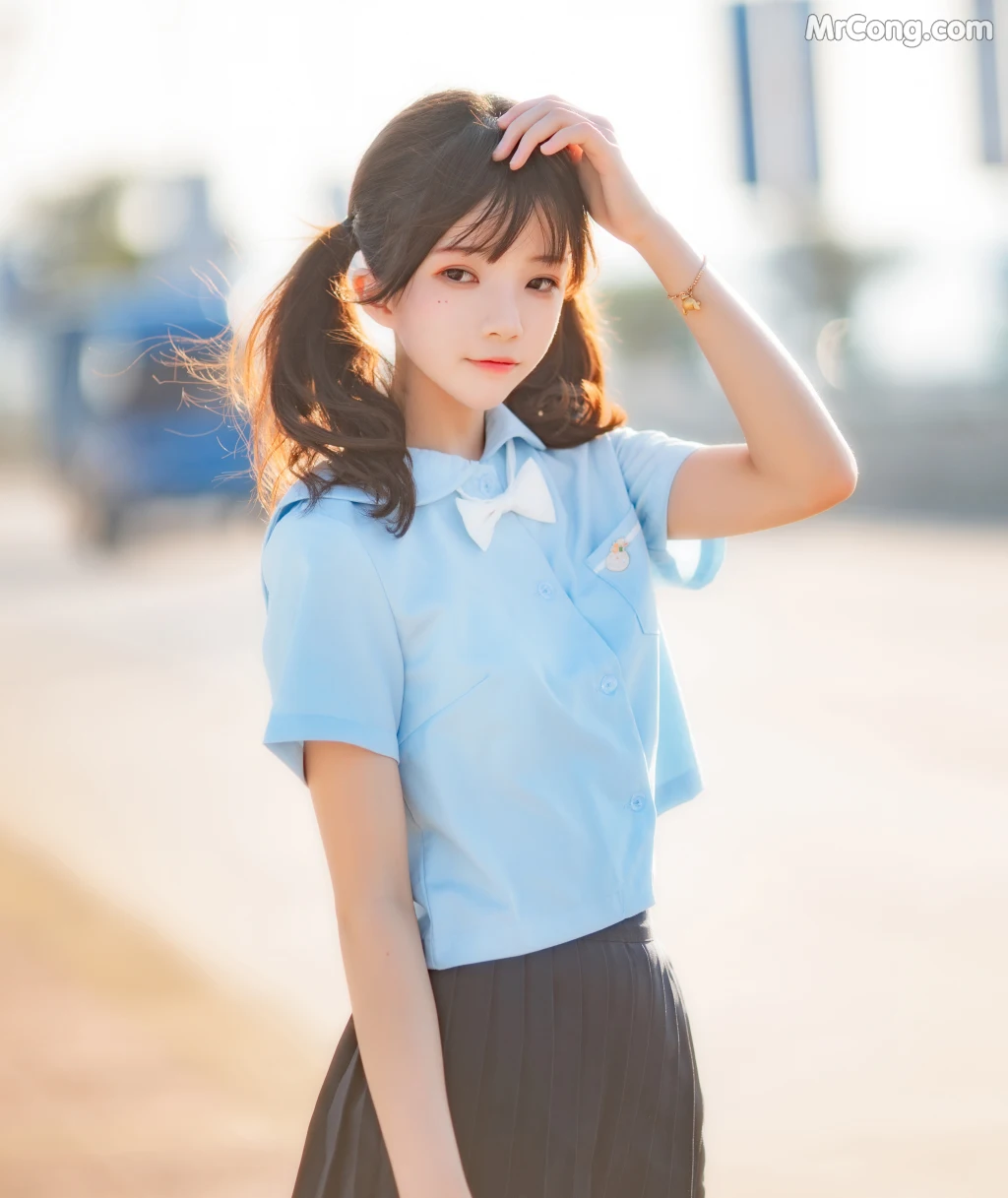 Coser@桜桃喵 Vol.125: 桜桃喵 蔚蓝 (33 photos)