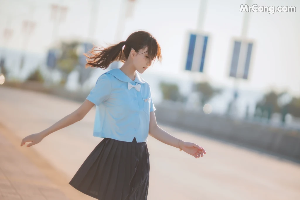 Coser@桜桃喵 Vol.125: 桜桃喵 蔚蓝 (33 photos)