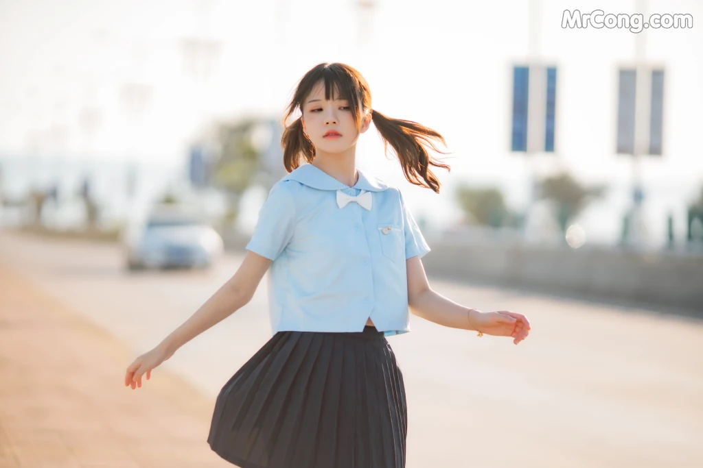 Coser@桜桃喵 Vol.125: 桜桃喵 蔚蓝 (33 photos)