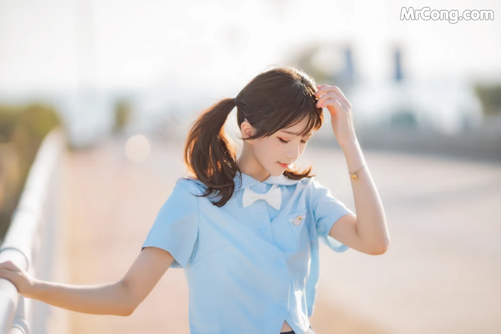 Coser@桜桃喵 Vol.125: 桜桃喵 蔚蓝 (33 photos)