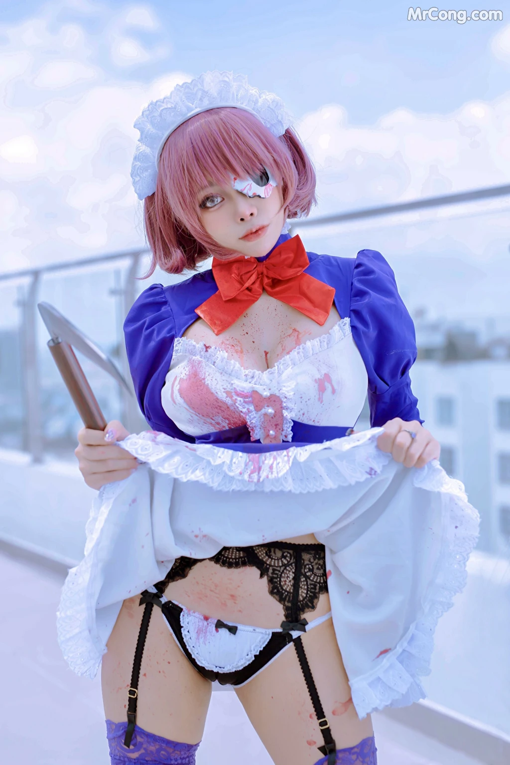 Coser@Byoru: Maid Mask (51 photos + 3 videos)