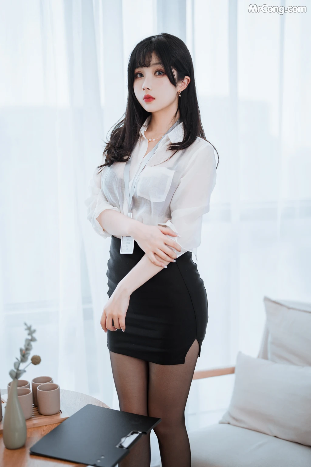 Coser@rioko凉凉子 Vol.093: 黑丝ol制服双人 (102 photos + 11 videos) – Page 7