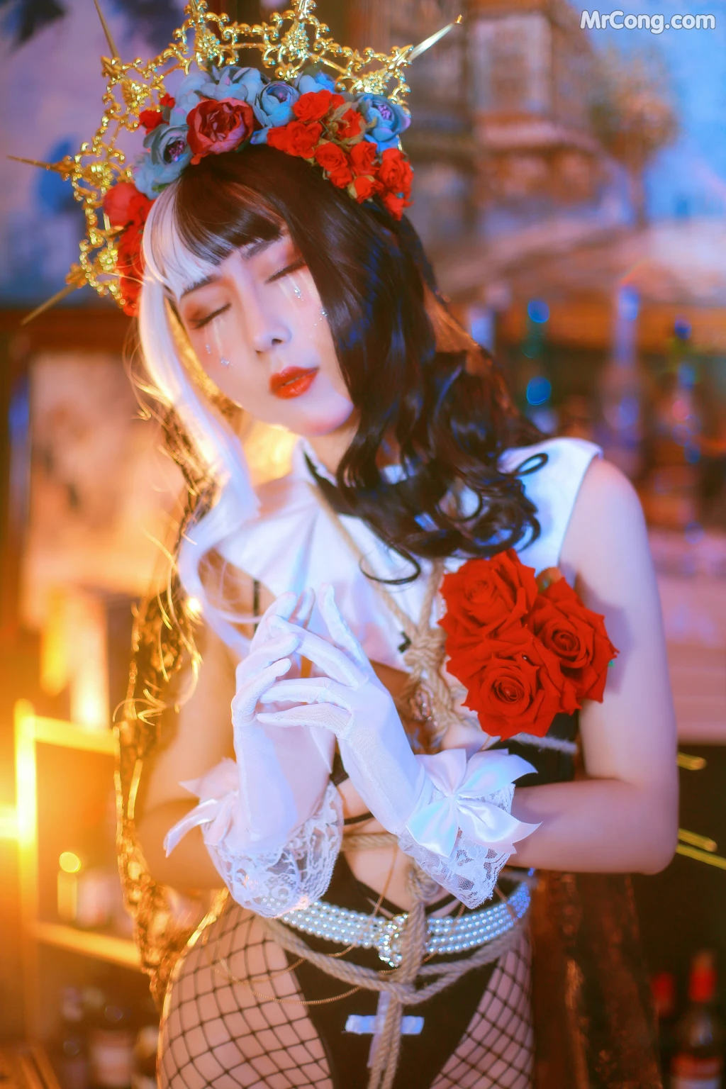 Coser@云溪溪 (Yunx1x1) Vol.017: 奶桃 修女 (22 photos)