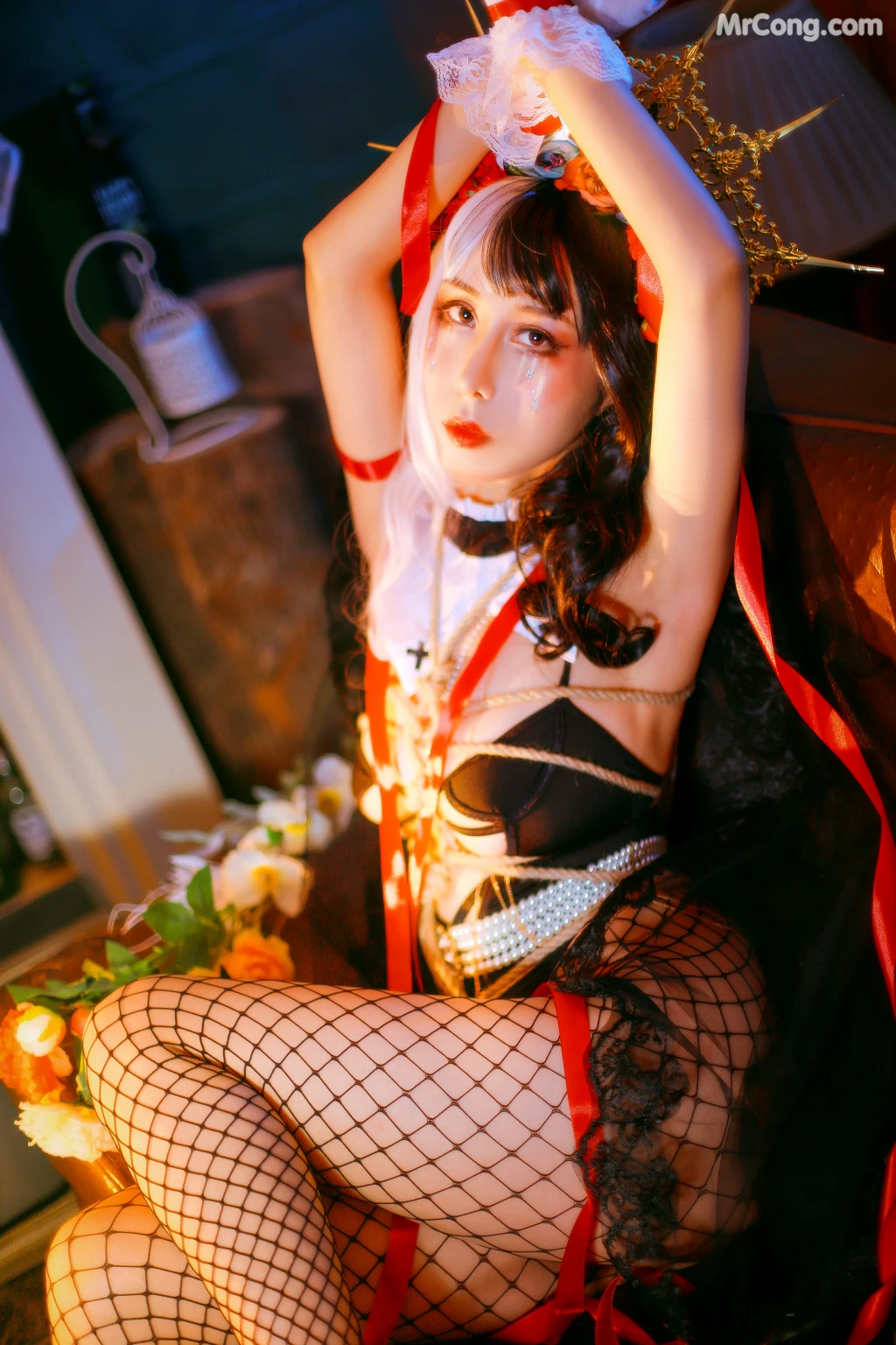 Coser@云溪溪 (Yunx1x1) Vol.017: 奶桃 修女 (22 photos)