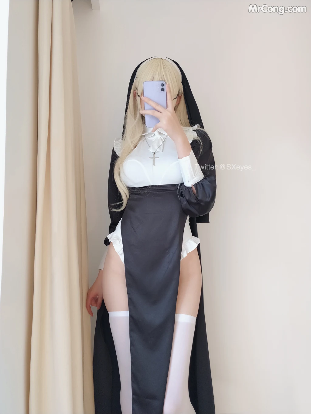 Coser@眼酱大魔王w Vol.090: 修女シスター (34 photos + 2 videos)