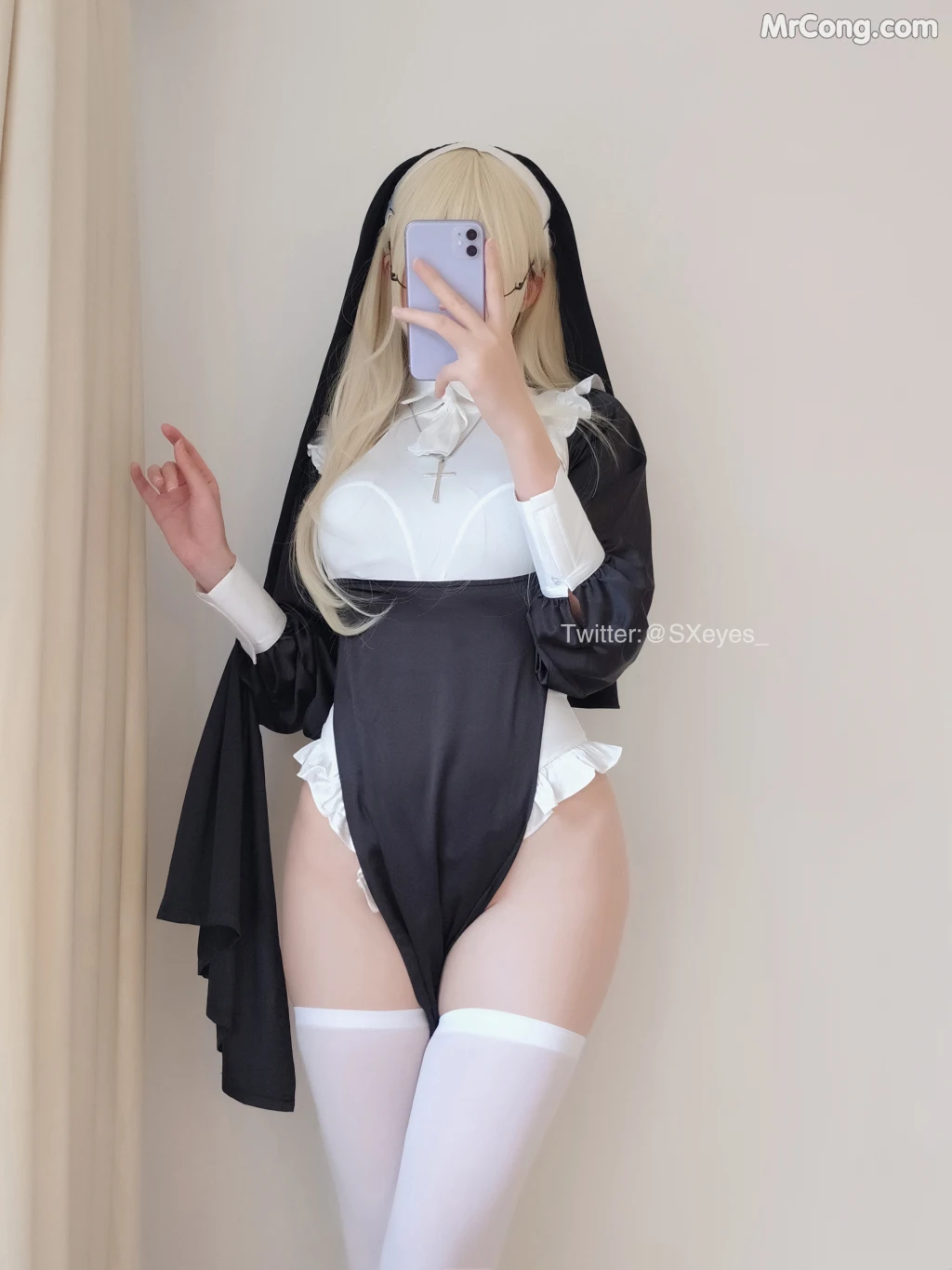Coser@眼酱大魔王w Vol.090: 修女シスター (34 photos + 2 videos)