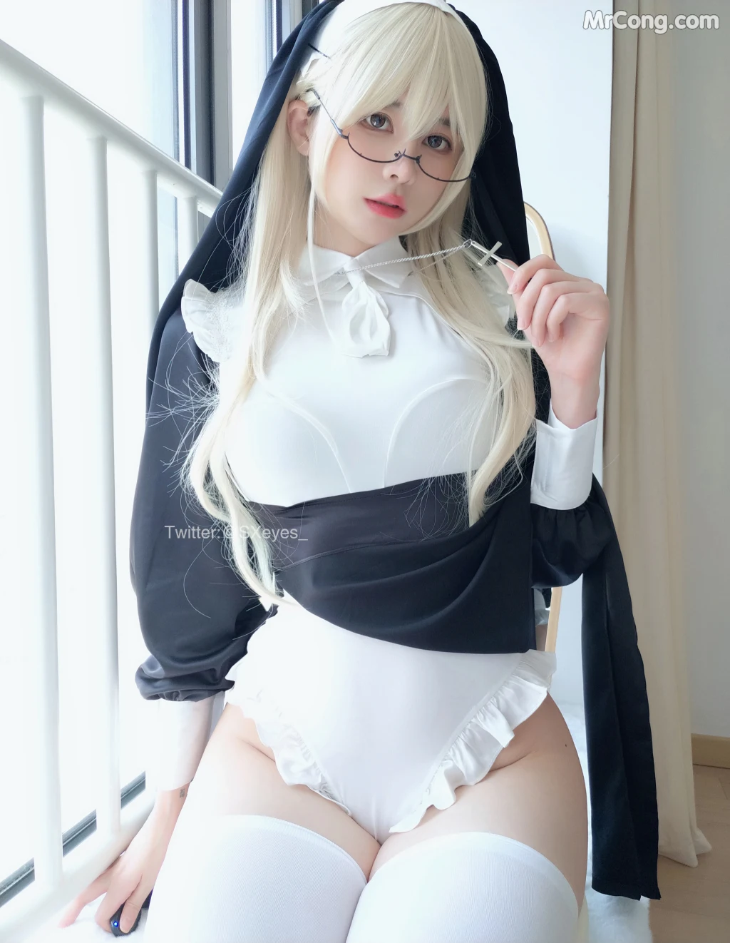 Coser@眼酱大魔王w Vol.090: 修女シスター (34 photos + 2 videos) – Page 4