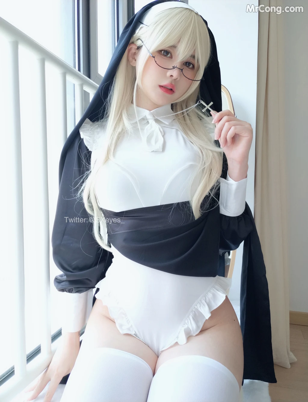 Coser@眼酱大魔王w Vol.090: 修女シスター (34 photos + 2 videos) – Page 4