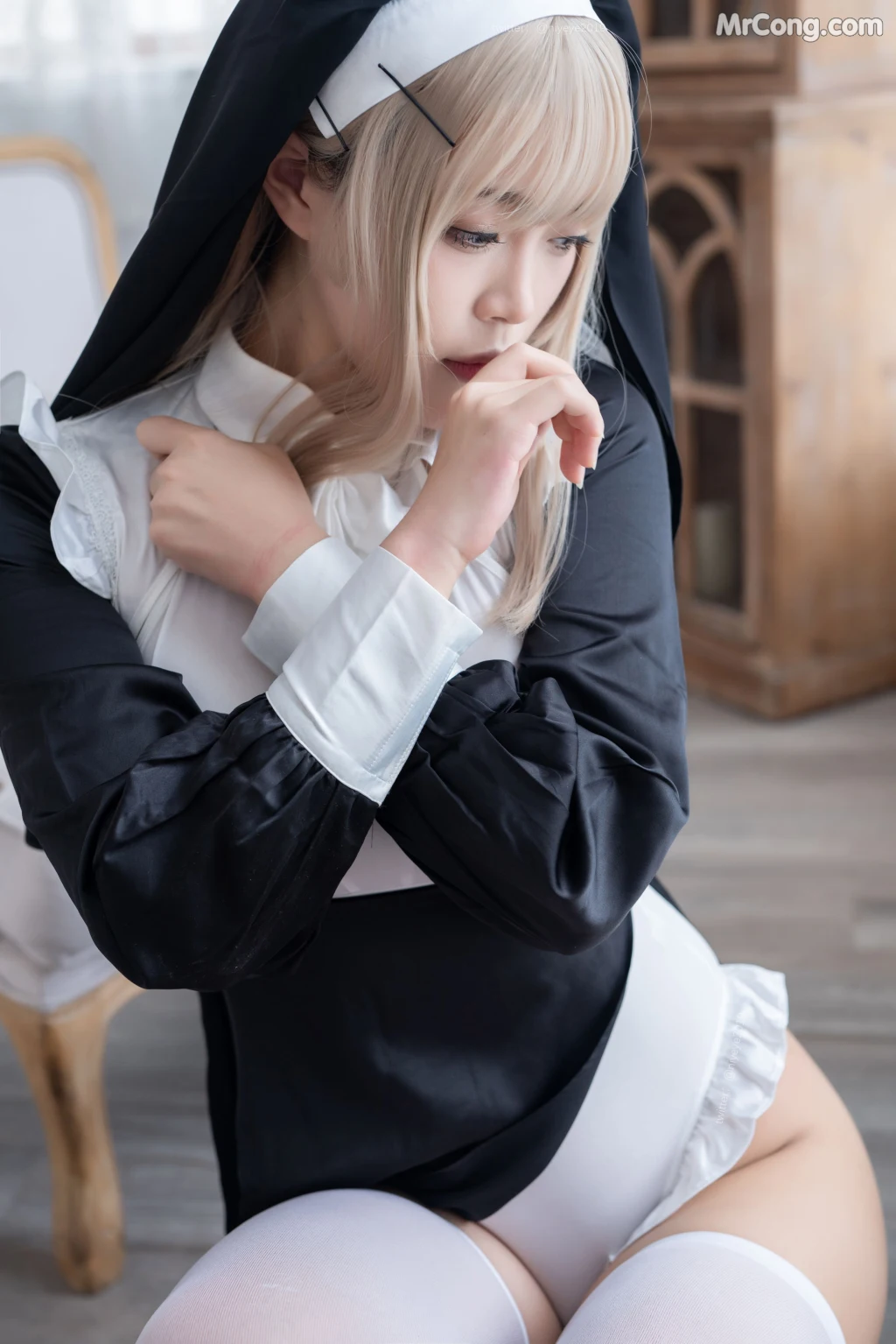 Coser@白烨 Vol.044: 禁x欲修女 (77 photos + 5 videos) – Page 4