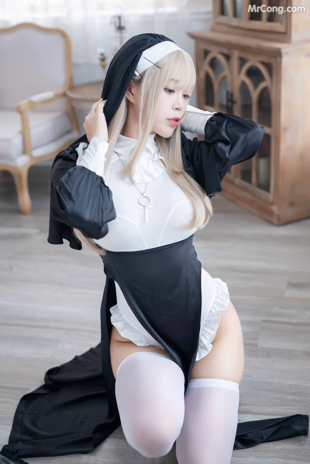 Coser@白烨 Vol.044: 禁x欲修女 (77 photos + 5 videos) – Page 8