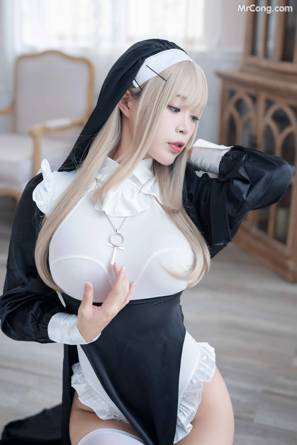 Coser@白烨 Vol.044: 禁x欲修女 (77 photos + 5 videos) – Page 8