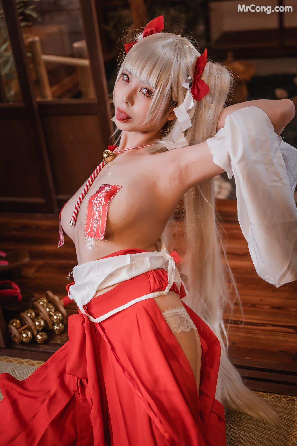 Coser@蜜汁猫裘 Vol.084: 可畏巫女 (50 photos + 4 videos) – Page 2