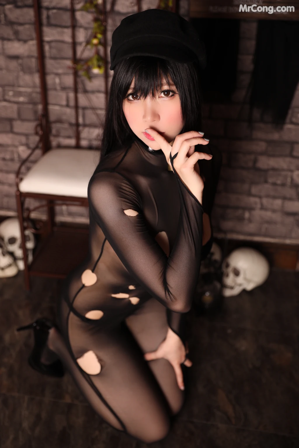Coser@Kano Nozomi (鹿野希) Vol.03: 黑丝套装 (151 photos) – Page 12
