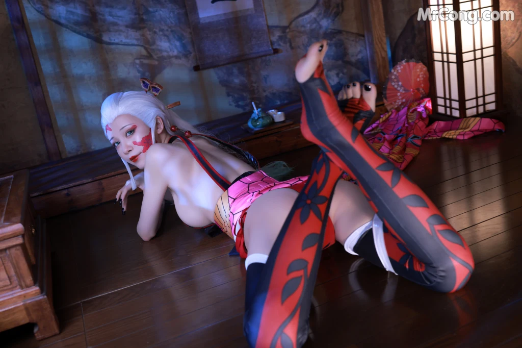 Coser@水淼aqua Vol.121: 鬼灭之刃 上弦陆堕姬 (83 photos)