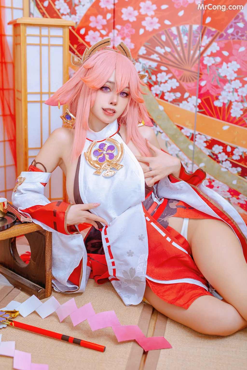 Coser@Byoru: Yae Miko x Raiden Shogun (95 photos) – Page 2