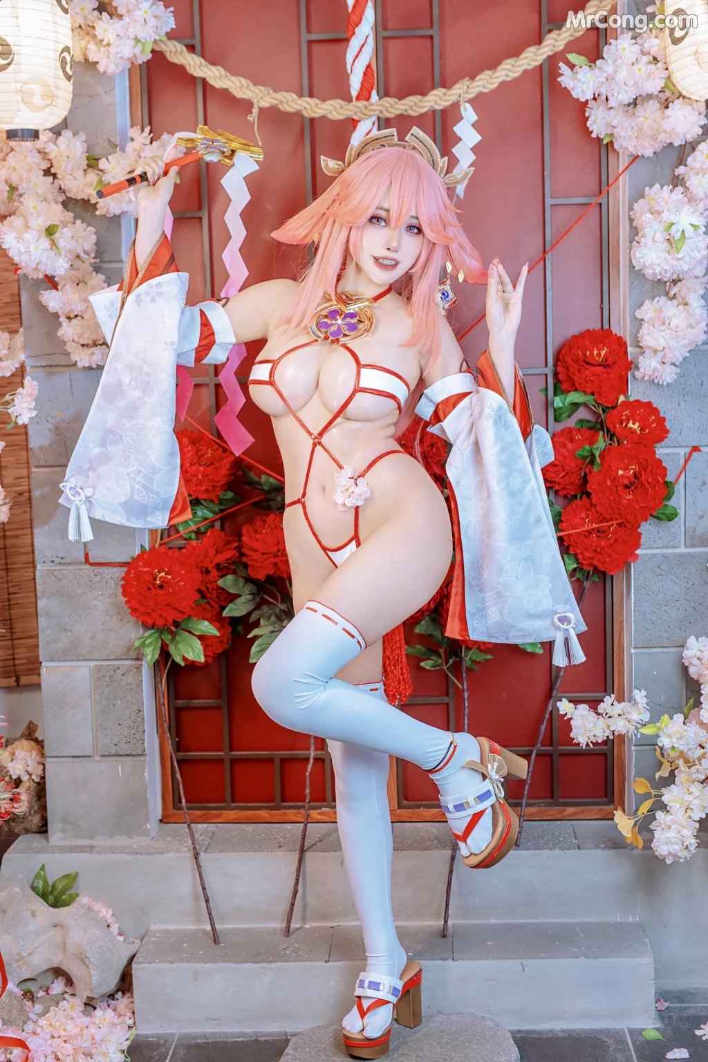 Coser@Byoru: Yae Miko x Raiden Shogun (95 photos) – Page 2