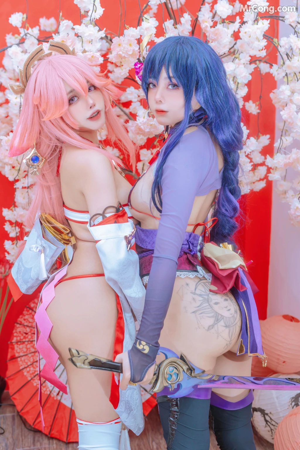Coser@Byoru: Yae Miko x Raiden Shogun (95 photos) – Page 5