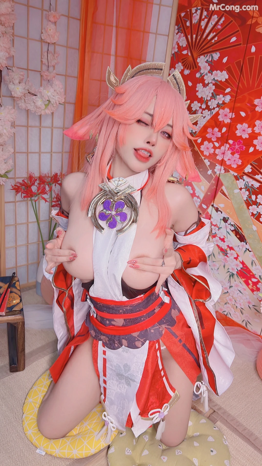 Coser@Byoru: Yae Miko x Raiden Shogun (95 photos) – Page 7