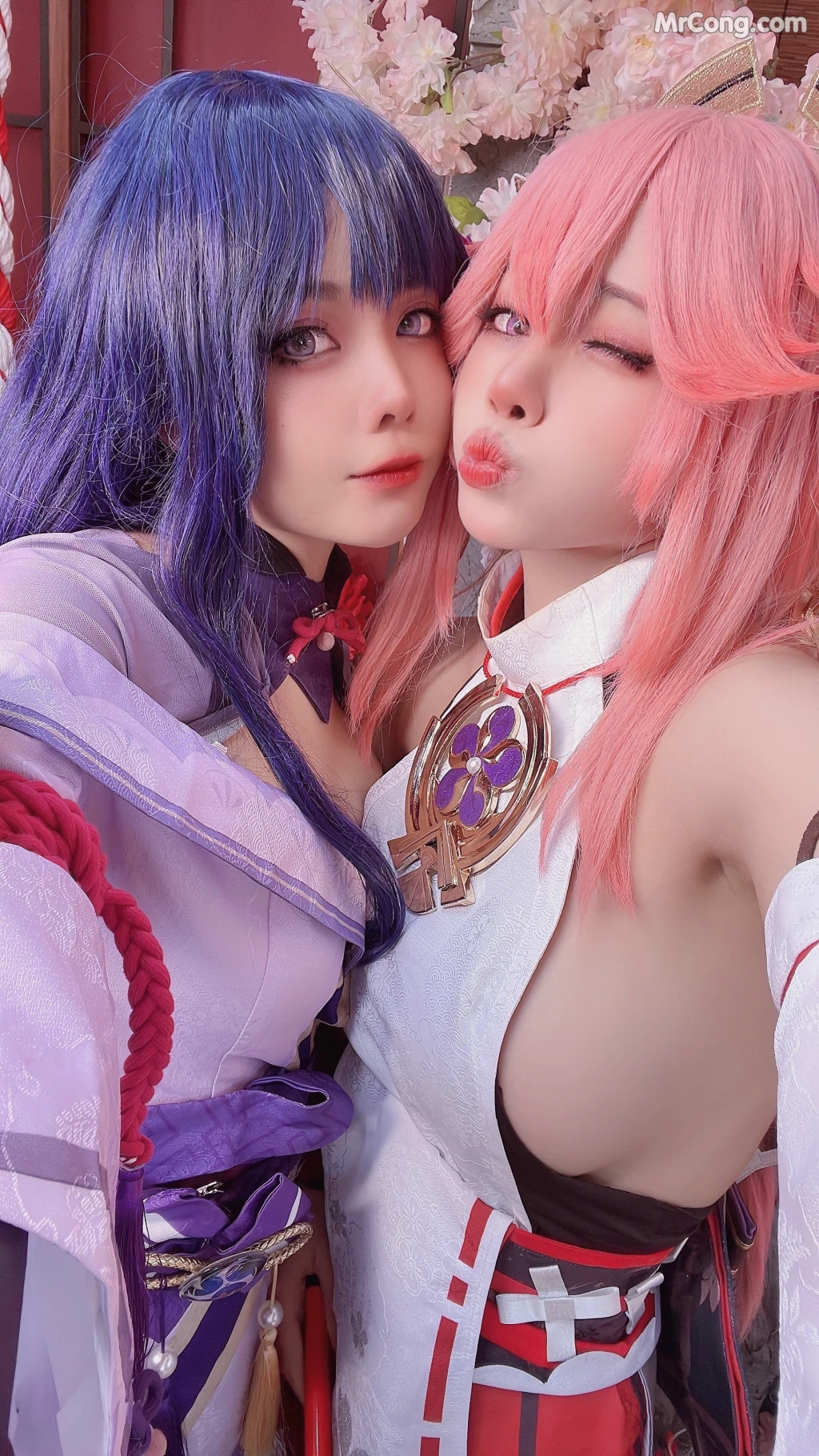 Coser@Byoru: Yae Miko x Raiden Shogun (95 photos) – Page 7