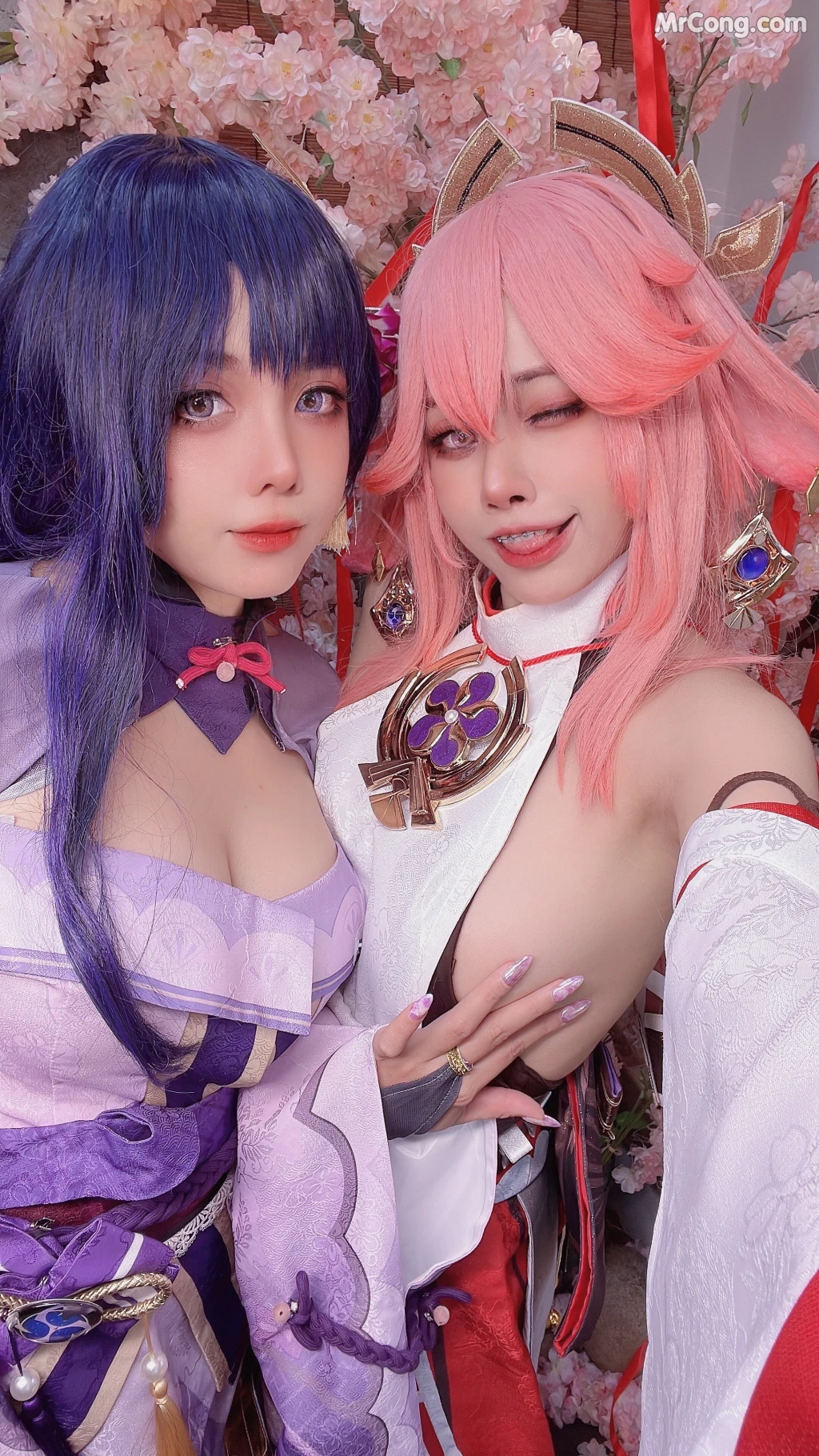 Coser@Byoru: Yae Miko x Raiden Shogun (95 photos) – Page 8