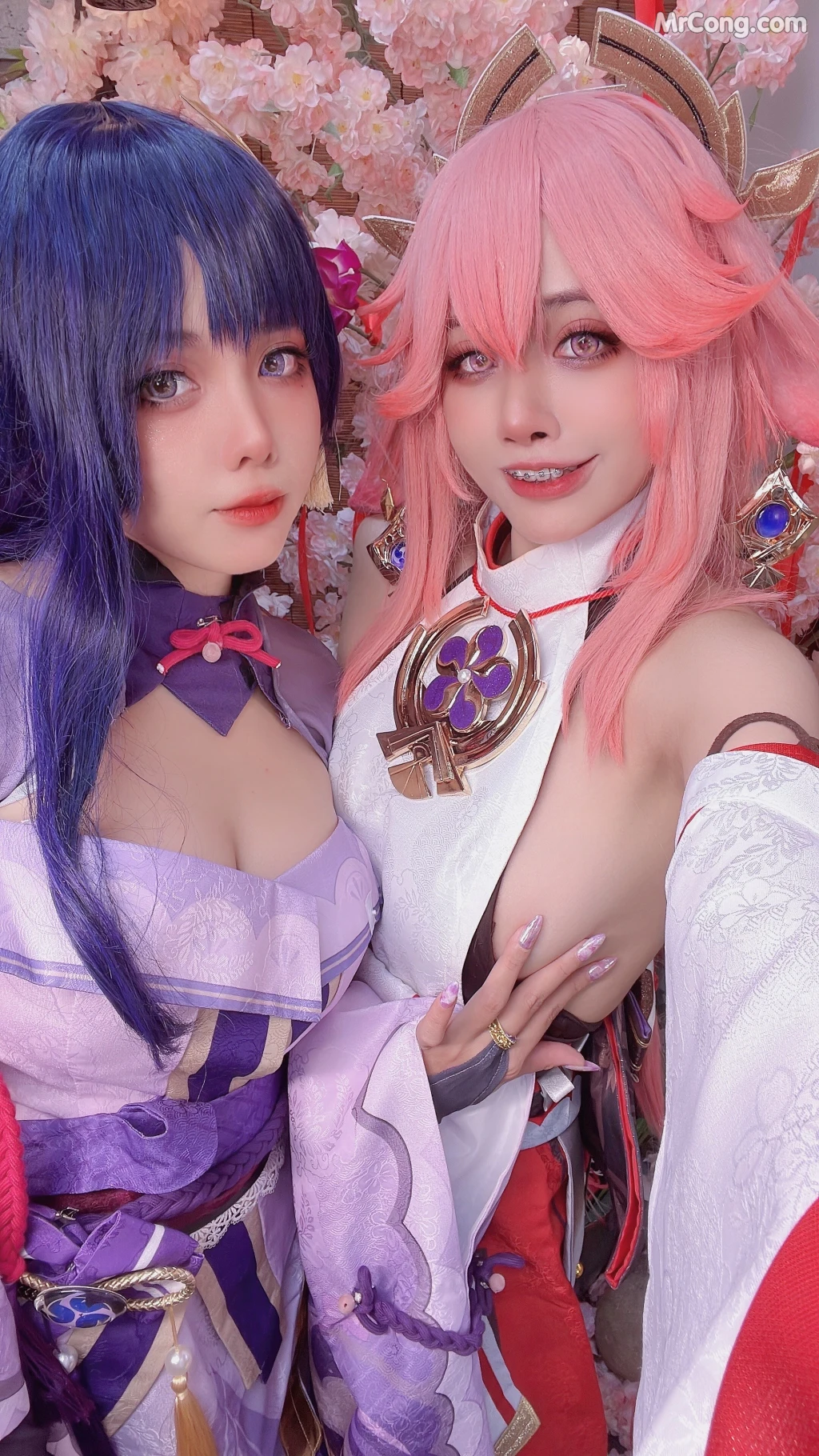Coser@Byoru: Yae Miko x Raiden Shogun (95 photos) – Page 8