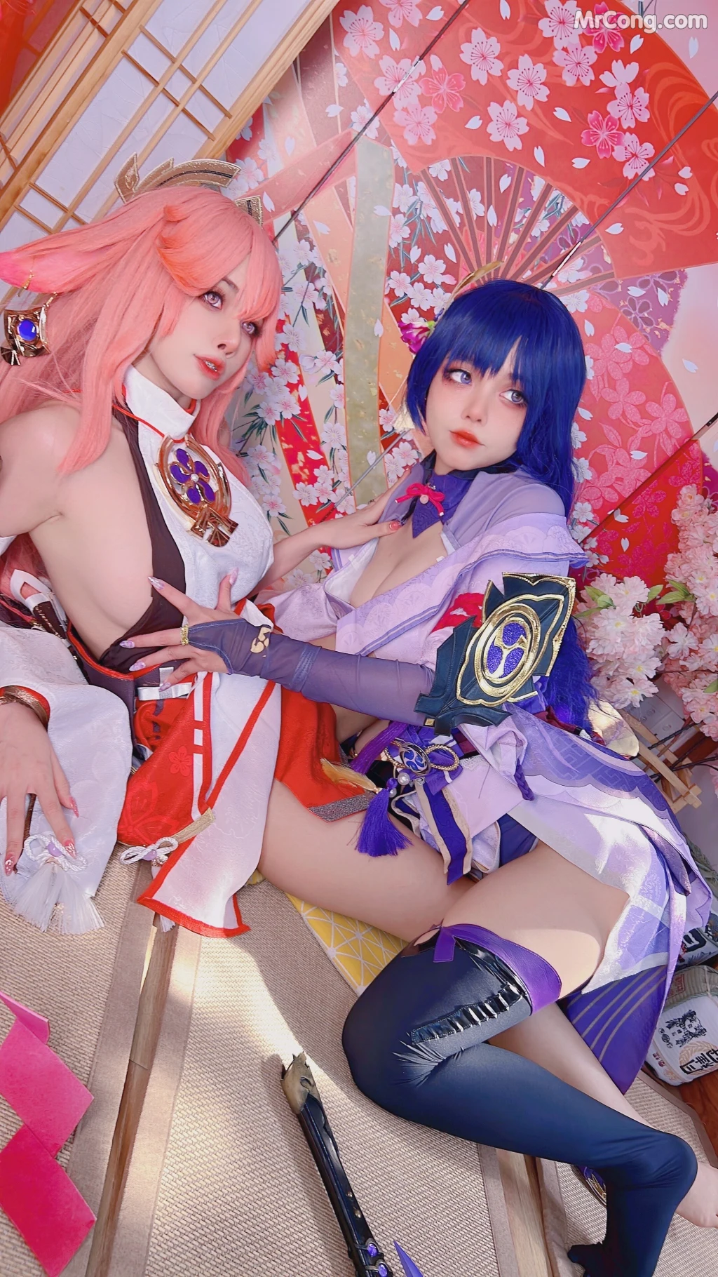 Coser@Byoru: Yae Miko x Raiden Shogun (95 photos) – Page 8