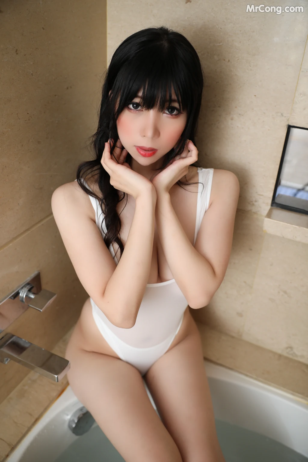 Coser@Kano Nozomi (鹿野希) Vol.07: 白色高叉泳装 (141 photos + 3 videos) – Page 5