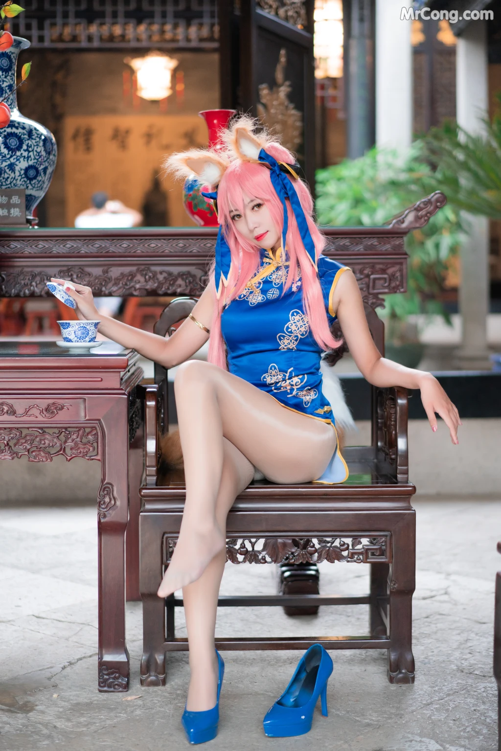 Coser@Money冷冷 No.004: 玉藻前旗袍 (17 photos) – Page 2