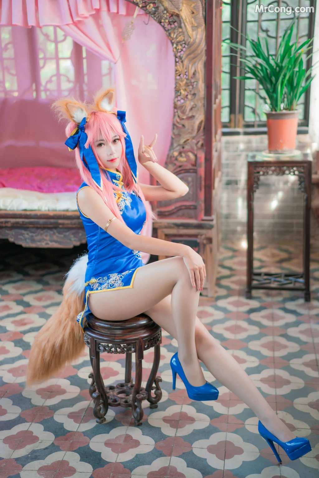 Coser@Money冷冷 No.004: 玉藻前旗袍 (17 photos) – Page 2