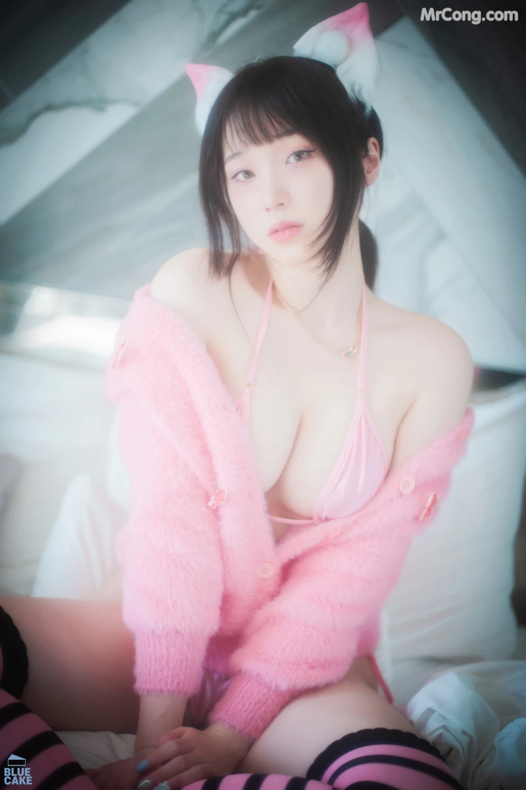 [BLUECAKE] Bambi (밤비): Naughty Cats Pink & Mint RED (145 photos) – Page 2