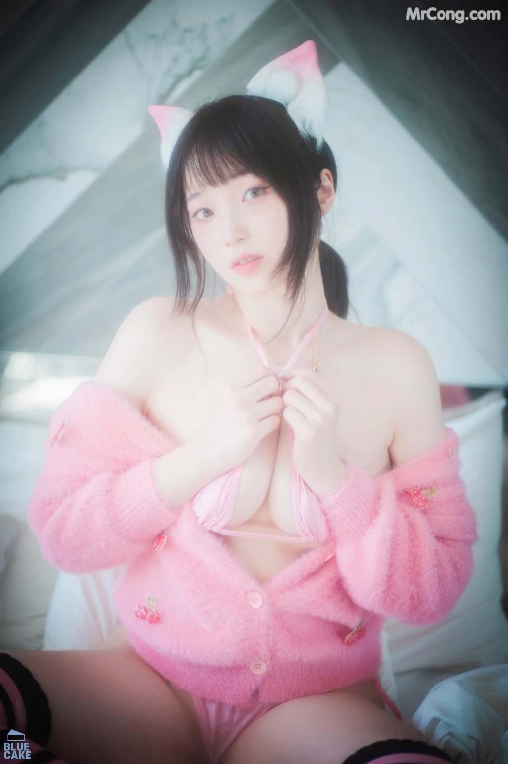 [BLUECAKE] Bambi (밤비): Naughty Cats Pink & Mint RED (145 photos) – Page 3