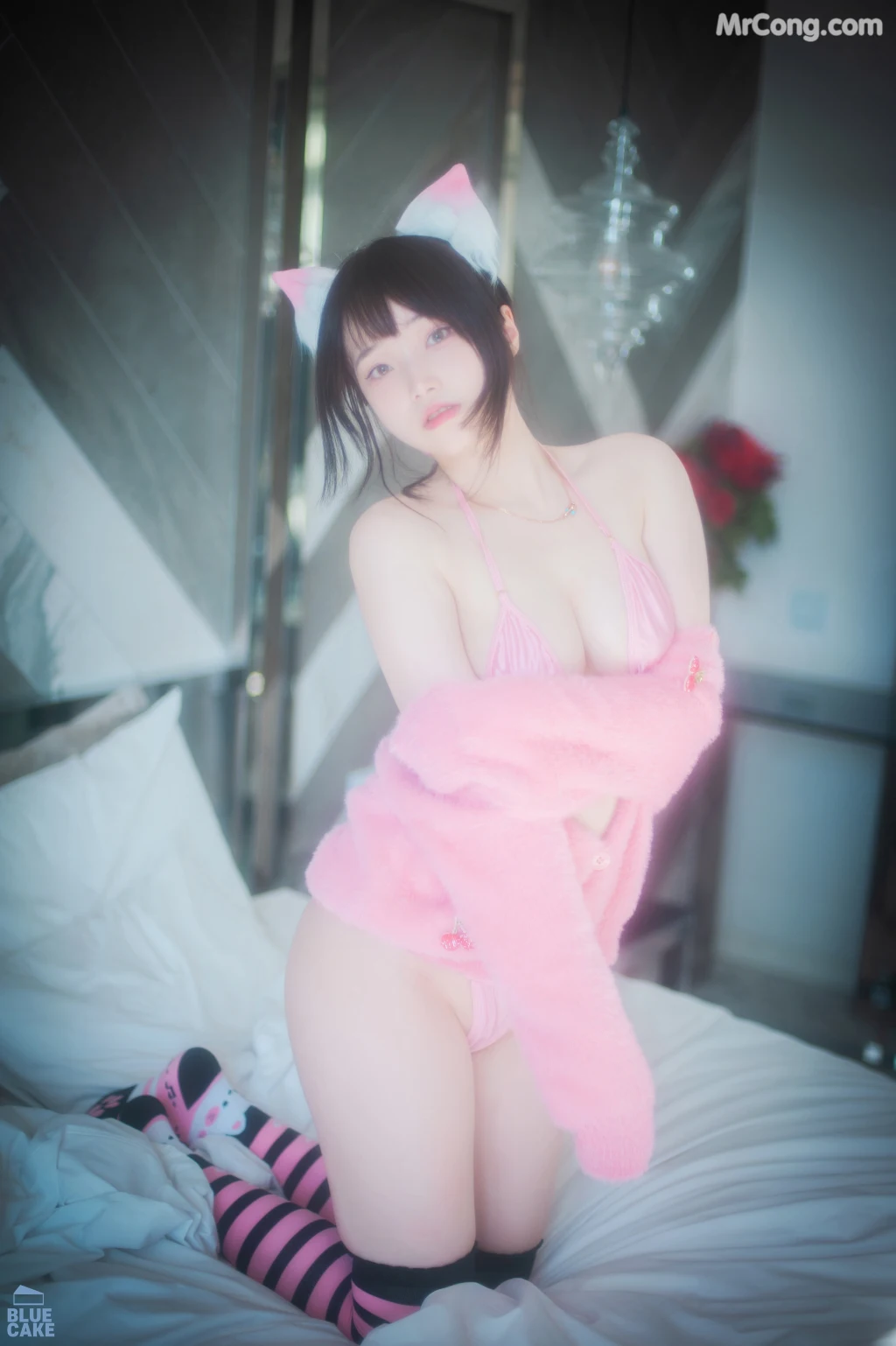 [BLUECAKE] Bambi (밤비): Naughty Cats Pink & Mint RED (145 photos) – Page 4
