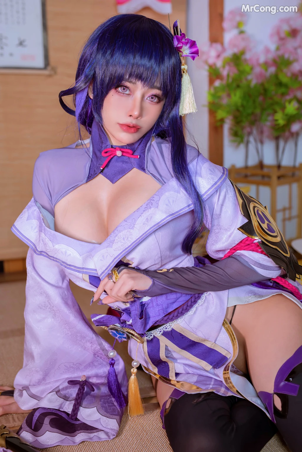 Coser@Byoru: Raiden Shogun (73 photos + 4 videos)