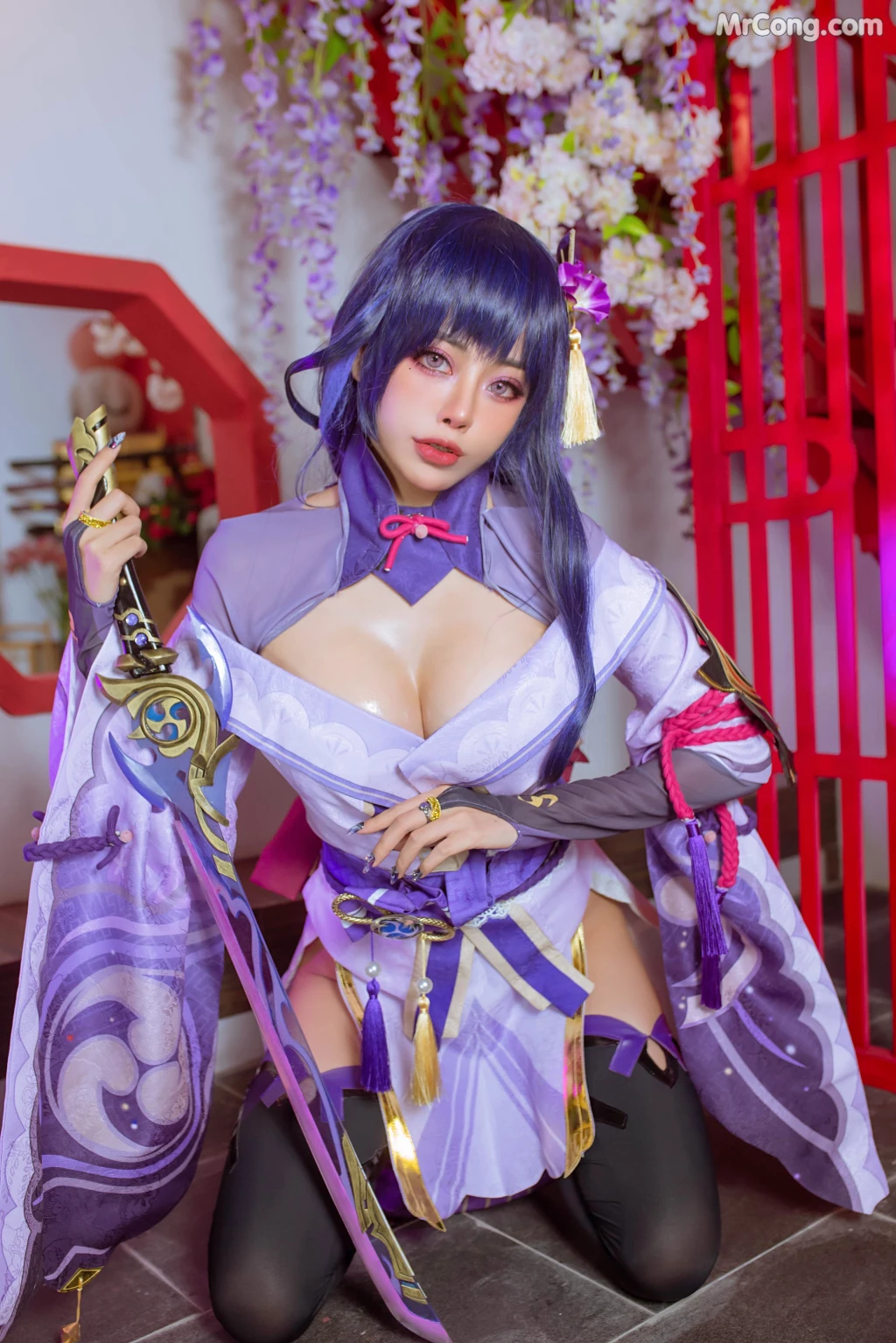Coser@Byoru: Raiden Shogun (73 photos + 4 videos)