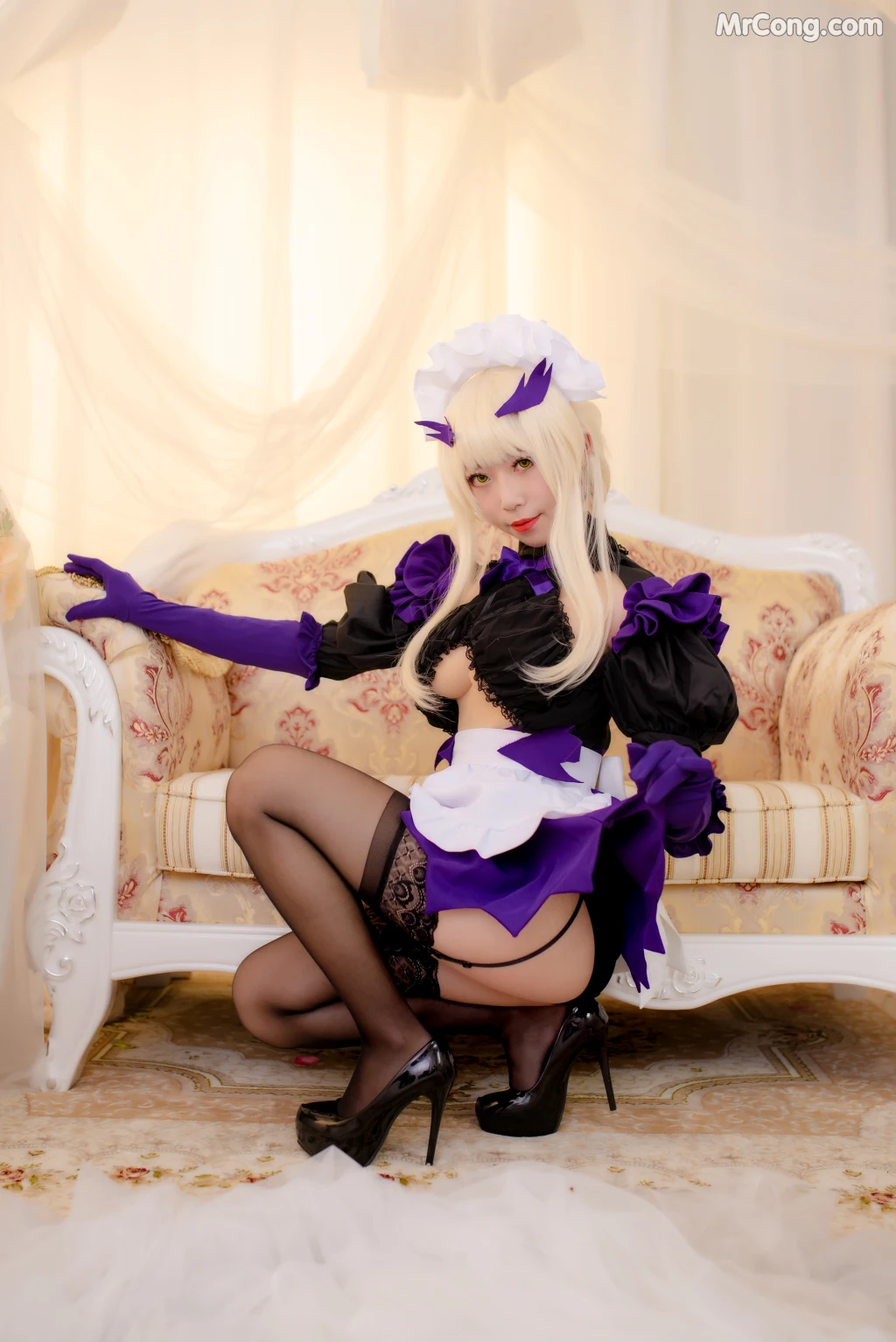 Coser@Money冷冷 No.008: 黑枪呆女仆 (17 photos)
