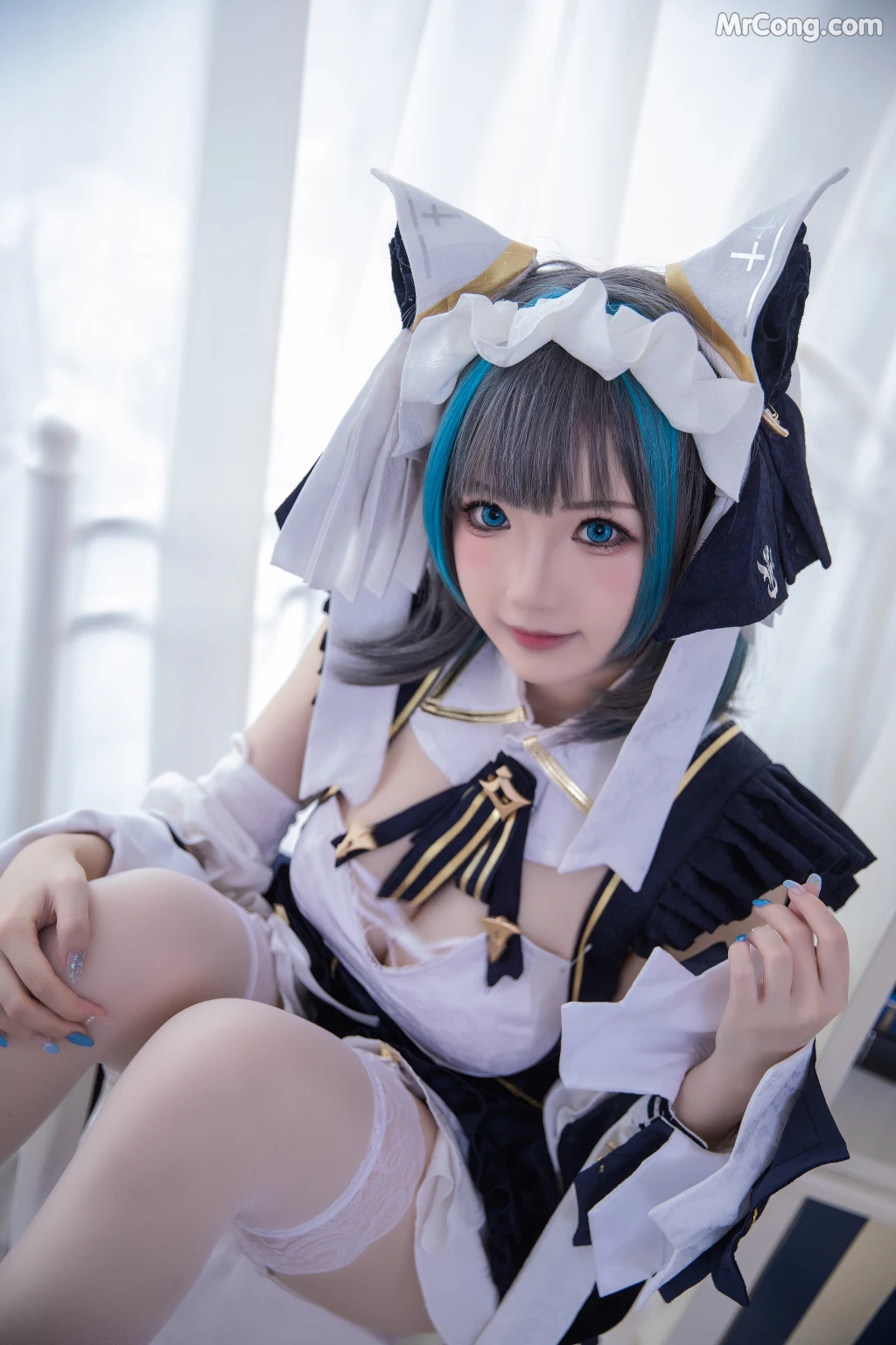 Coser@雪晴Astra (雪晴嘟嘟) Vol.037: Azure Lane 柴郡 (18 photos)