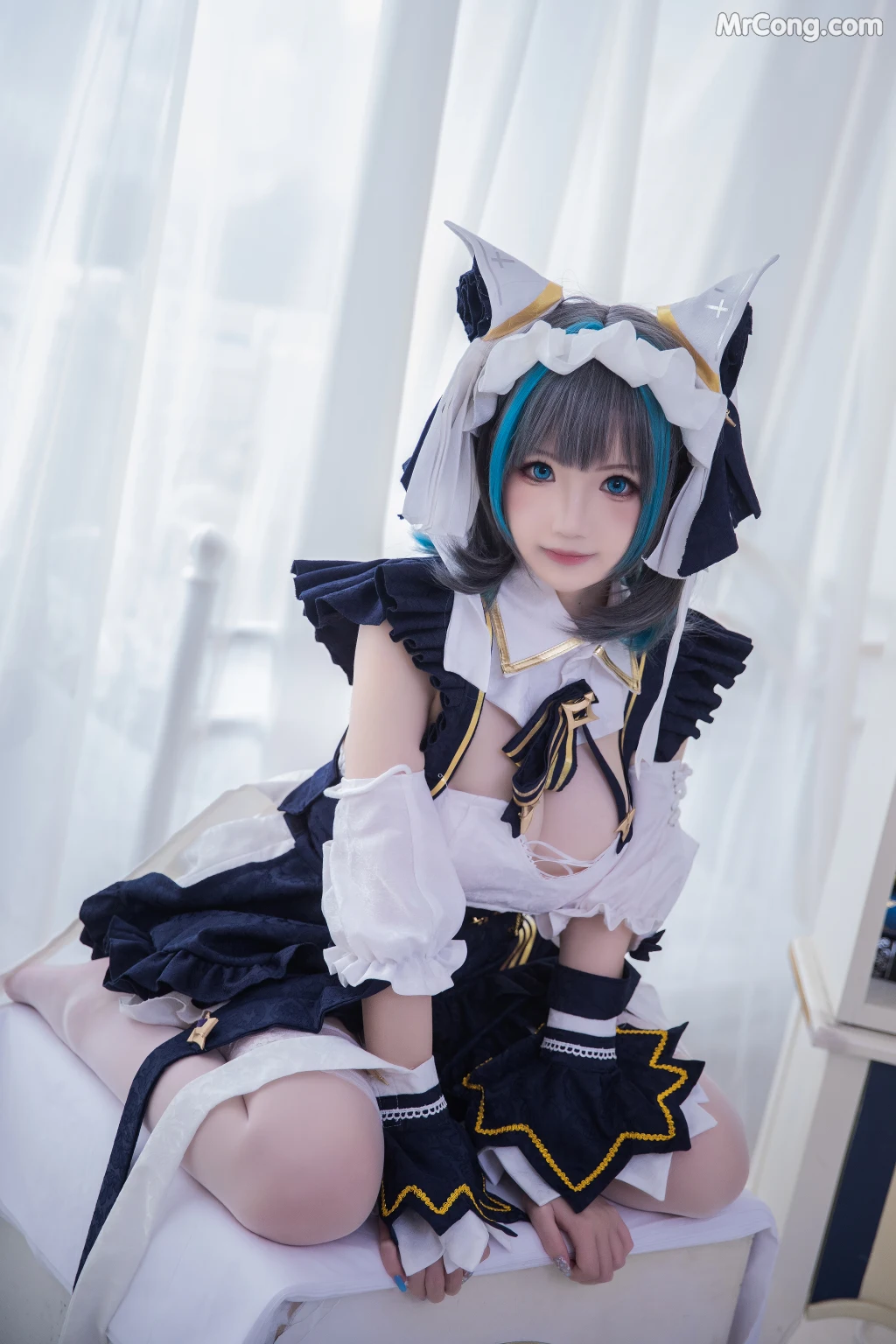 Coser@雪晴Astra (雪晴嘟嘟) Vol.037: Azure Lane 柴郡 (18 photos)