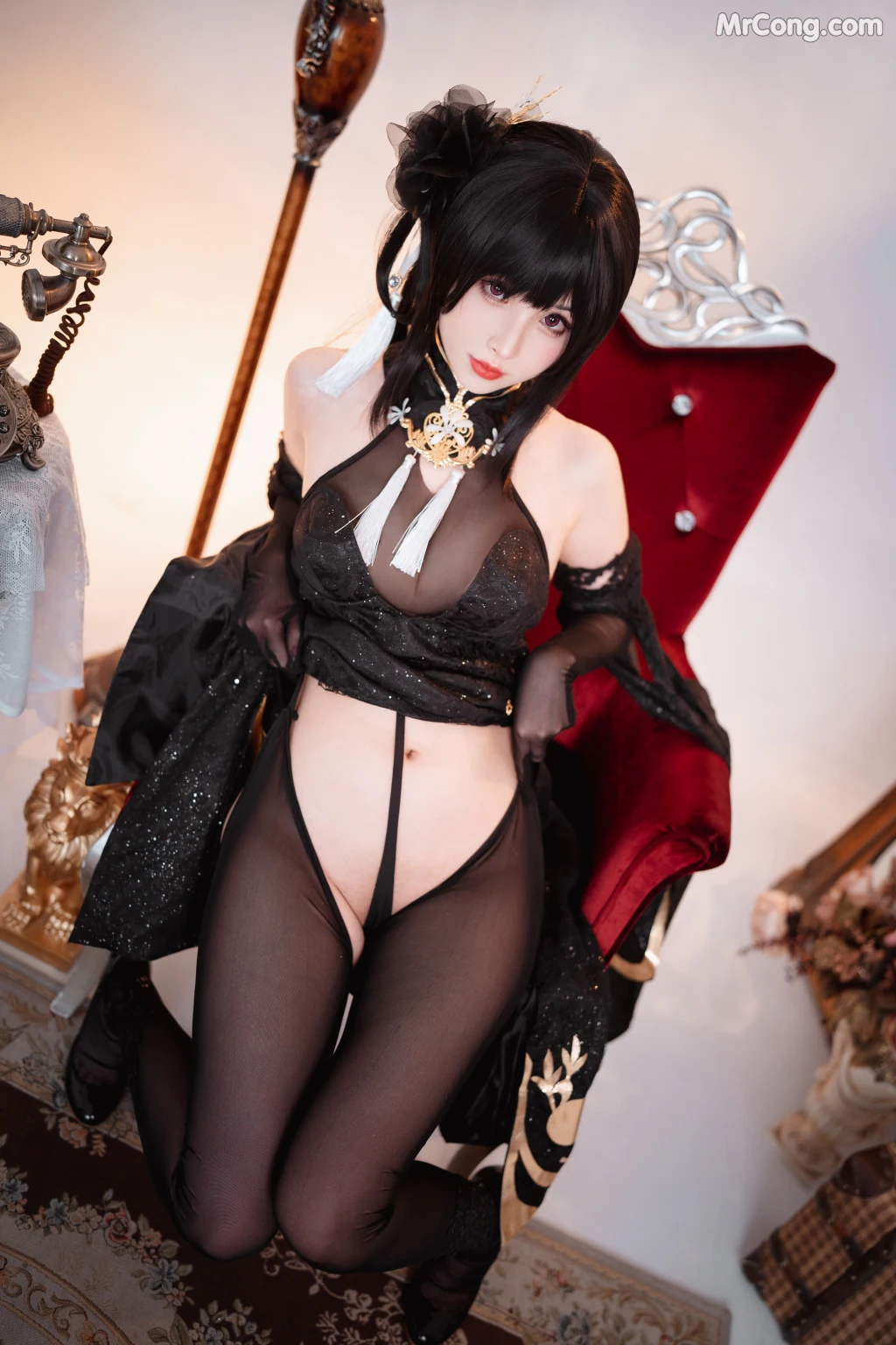 Coser@rioko凉凉子 Vol.096: 黑白镇海双人 (35 photos + 1 video)