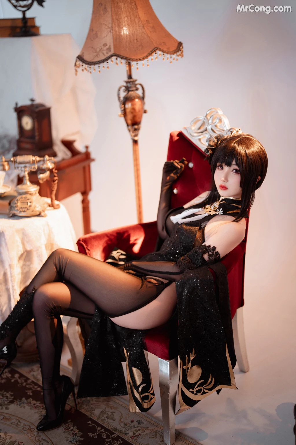 Coser@rioko凉凉子 Vol.096: 黑白镇海双人 (35 photos + 1 video)