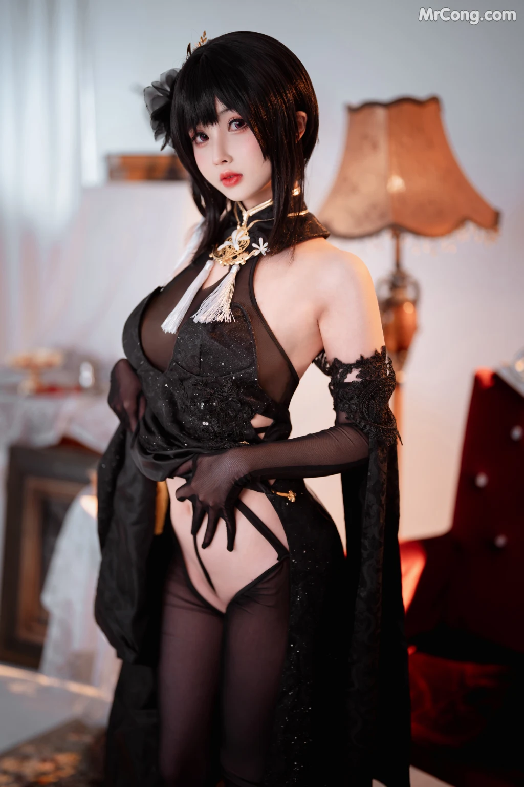 Coser@rioko凉凉子 Vol.096: 黑白镇海双人 (35 photos + 1 video)