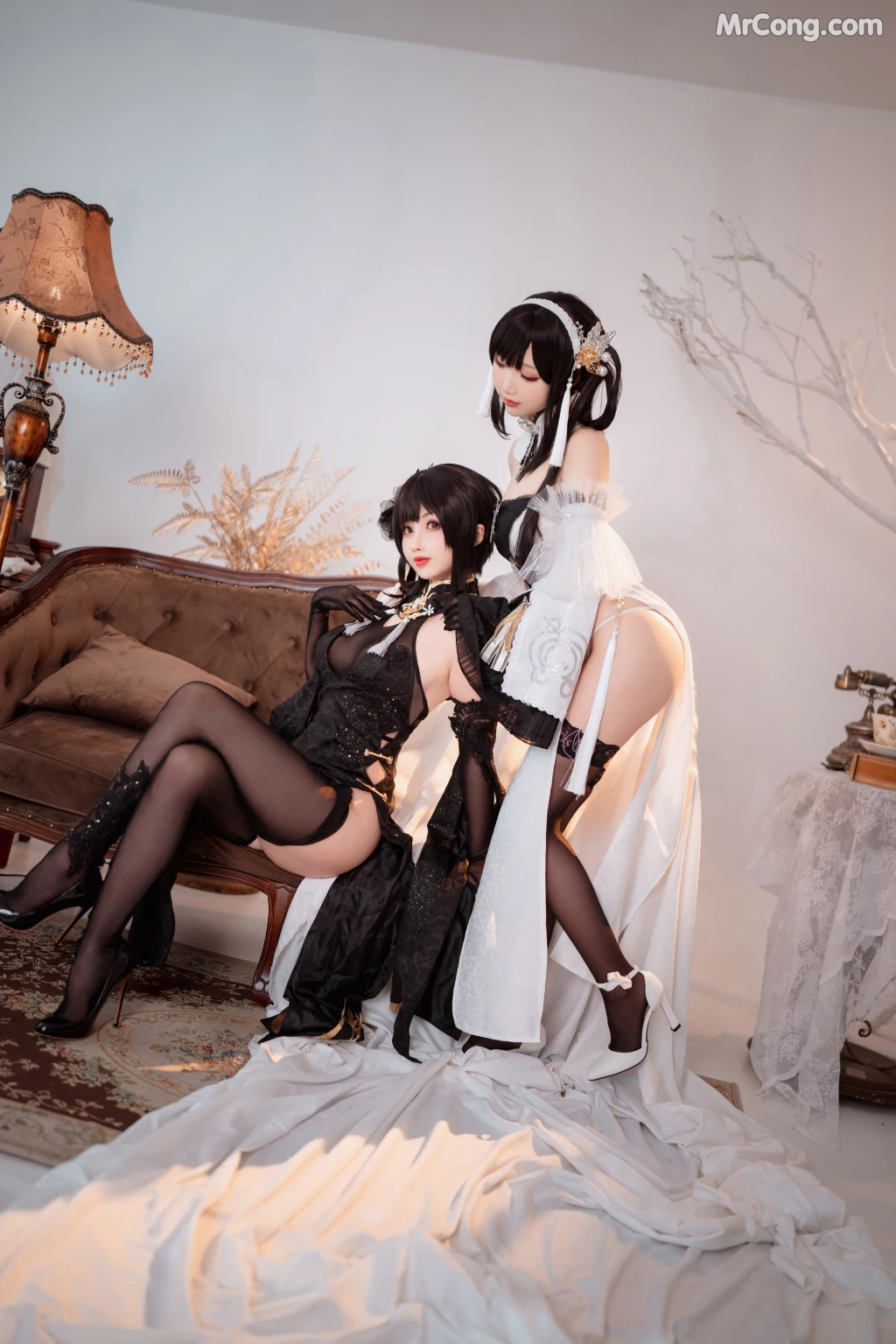 Coser@rioko凉凉子 Vol.096: 黑白镇海双人 (35 photos + 1 video) – Page 4