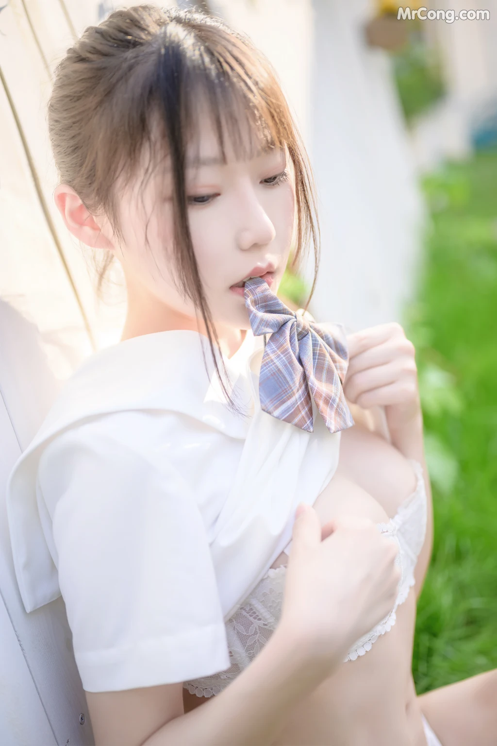 Coser@香草喵露露 No.009: 阳光庭院制服 (50 photos) - photo 20