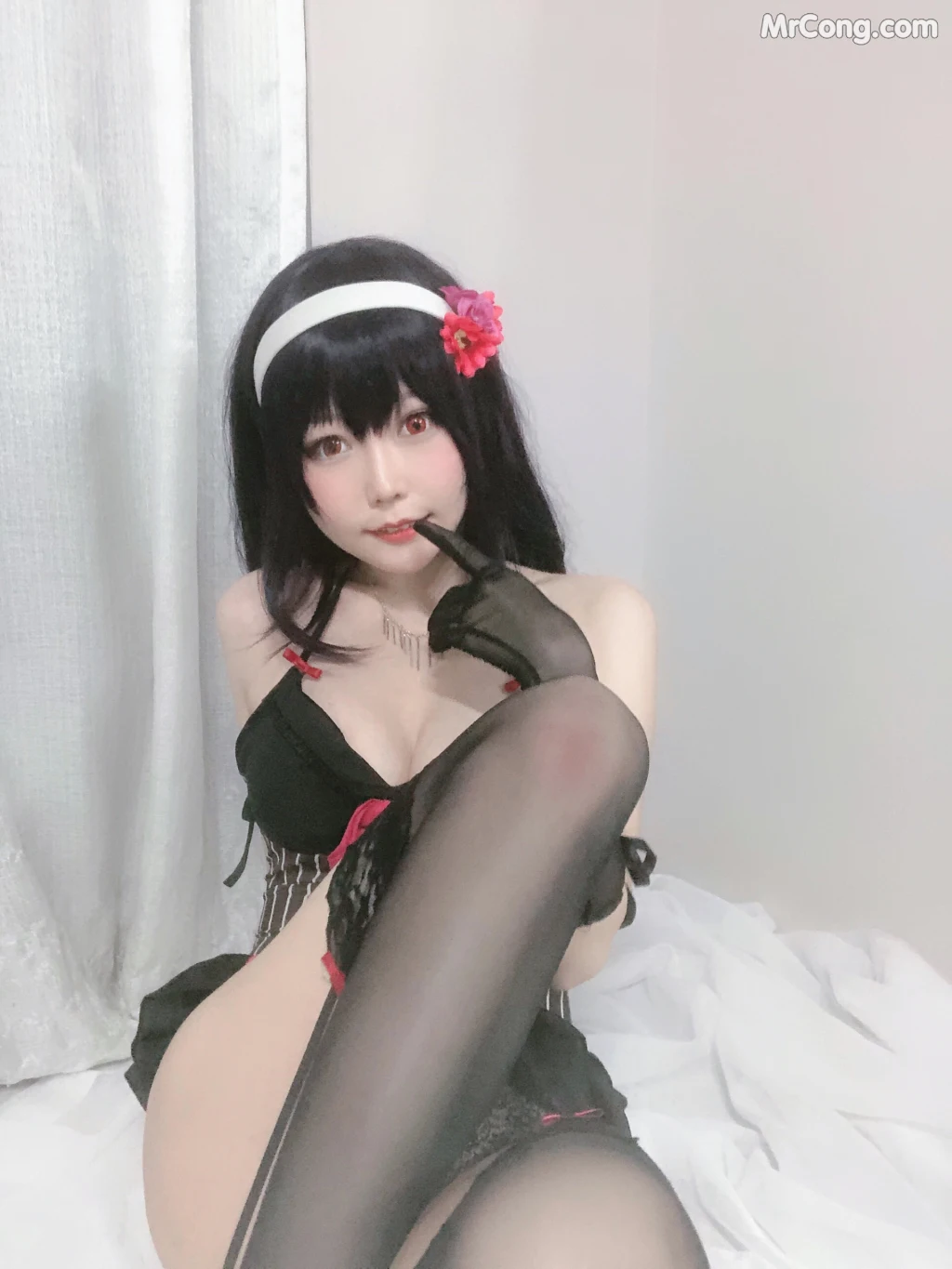 Coser@香草喵露露 No.015: 诗羽学姐睡衣自拍 (45 photos) – Page 3